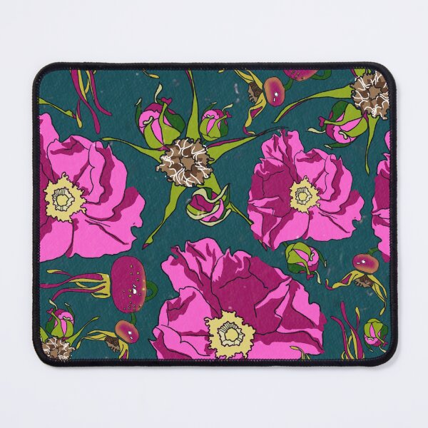 Item preview, Rugosa rose on green designed and sold by Greta Vit.