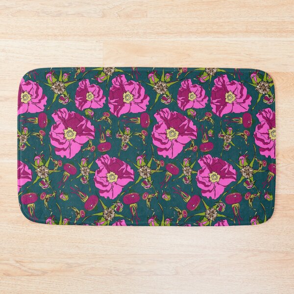 Item preview, Rugosa rose on green designed and sold by Greta Vit.