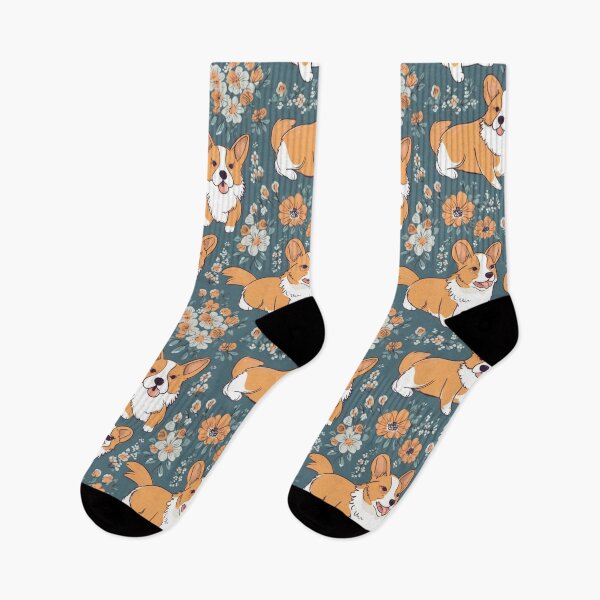 Item preview, Floral Corgi  designed and sold by RasytaStore.