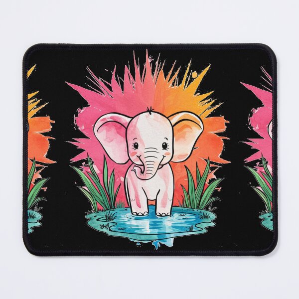 Item preview, Cute Elephant. Little elephant, colorful elephant, elephant drawing designed and sold by ElephantVibes.