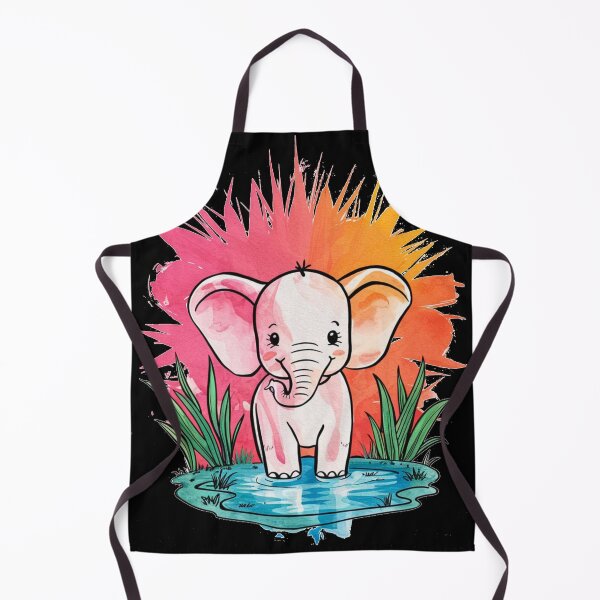 Item preview, Cute Elephant. Little elephant, colorful elephant, elephant drawing designed and sold by ElephantVibes.