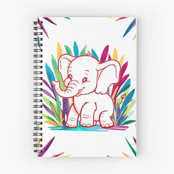 Item preview, Cute Elephant. Little elephant, colorful elephant, elephant drawing designed and sold by ElephantVibes.