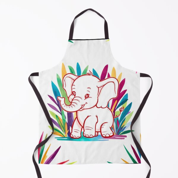 Item preview, Cute Elephant. Little elephant, colorful elephant, elephant drawing designed and sold by ElephantVibes.