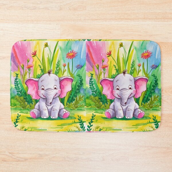 Item preview, Cute Elephant. Little elephant, colorful elephant, elephant drawing designed and sold by ElephantVibes.