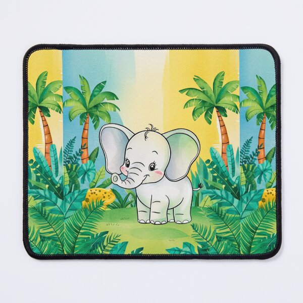 Item preview, Cute Elephant. Little elephant, colorful elephant, elephant drawing designed and sold by ElephantVibes.