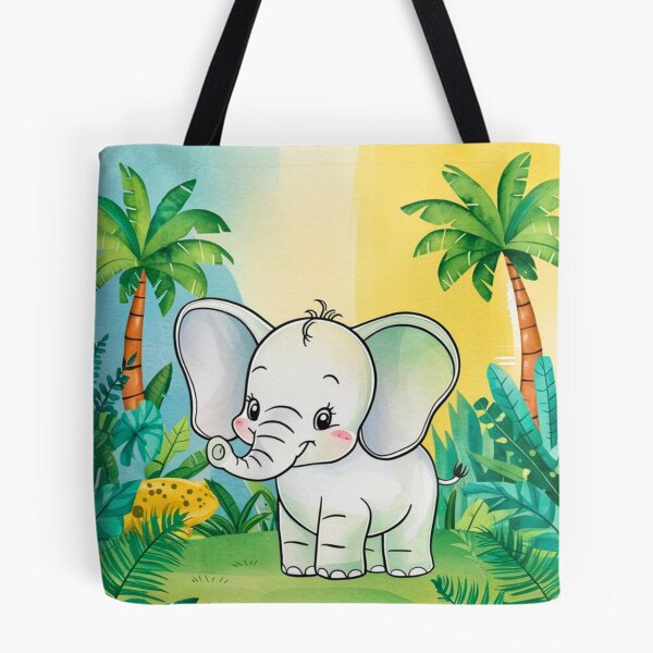 Item preview, Cute Elephant. Little elephant, colorful elephant, elephant drawing designed and sold by ElephantVibes.