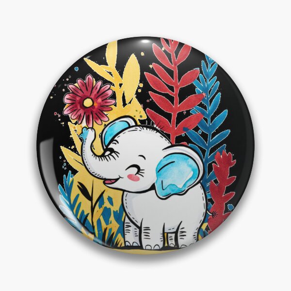 Item preview, Cute Elephant. Little elephant, colorful elephant, elephant drawing designed and sold by ElephantVibes.