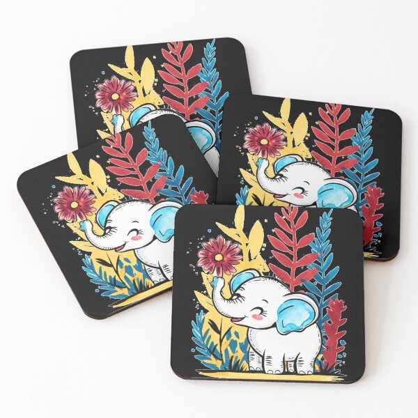 Item preview, Cute Elephant. Little elephant, colorful elephant, elephant drawing designed and sold by ElephantVibes.