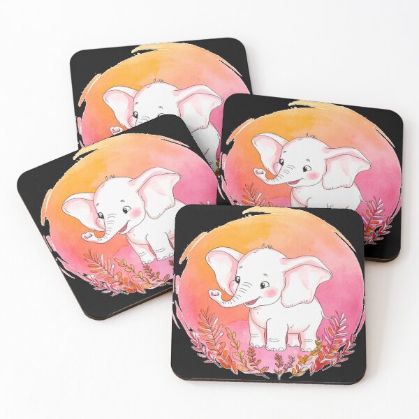 Item preview, Cute Elephant. Little elephant, colorful elephant, elephant drawing designed and sold by ElephantVibes.