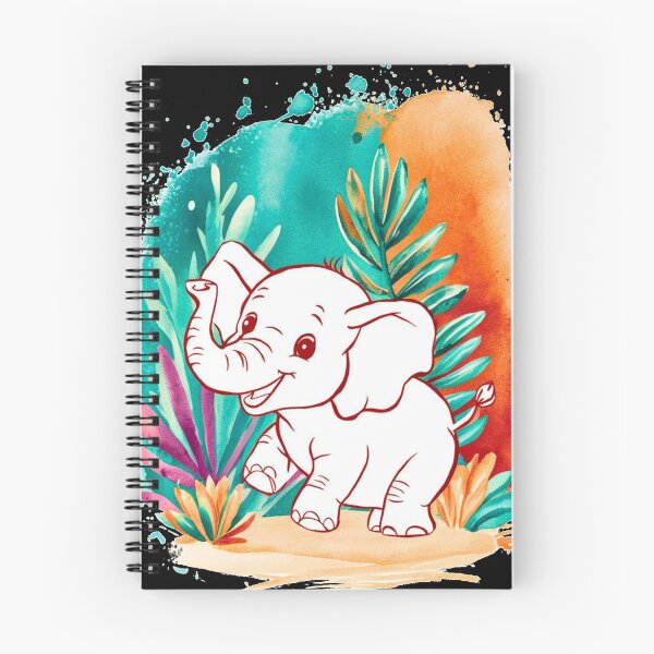 Item preview, Cute Elephant. Little elephant, colorful elephant, elephant drawing designed and sold by ElephantVibes.