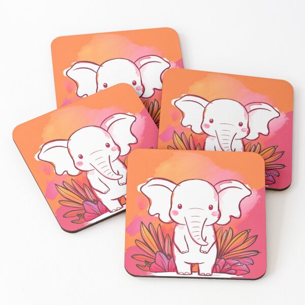 Item preview, Cute Elephant. Little elephant, colorful elephant, elephant drawing designed and sold by ElephantVibes.