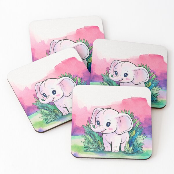 Item preview, Cute Elephant. Little elephant, colorful elephant, elephant drawing designed and sold by ElephantVibes.