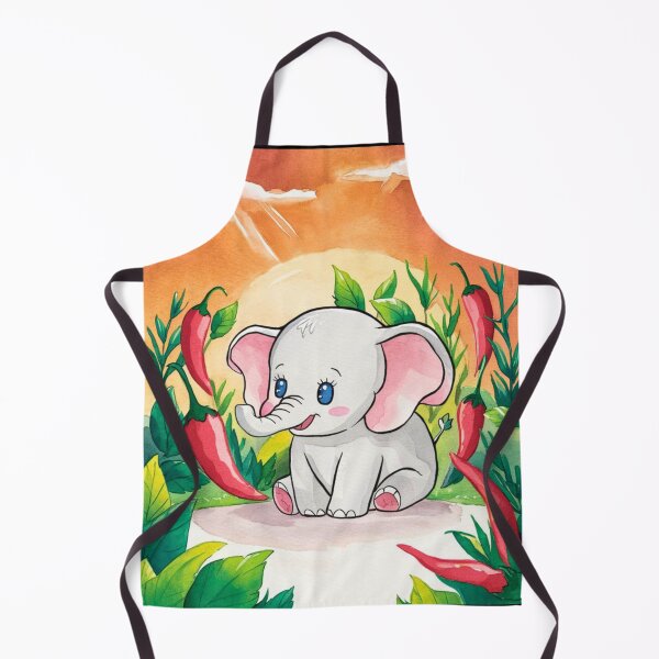 Item preview, Cute Elephant. Little elephant, colorful elephant, elephant drawing designed and sold by ElephantVibes.