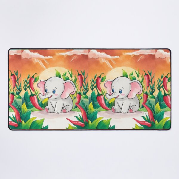 Item preview, Cute Elephant. Little elephant, colorful elephant, elephant drawing designed and sold by ElephantVibes.