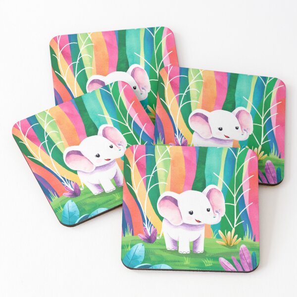 Item preview, Cute Elephant. Little elephant, colorful elephant, elephant drawing designed and sold by ElephantVibes.