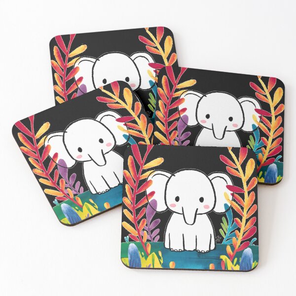 Item preview, Cute Elephant. Little elephant, colorful elephant, elephant drawing designed and sold by ElephantVibes.