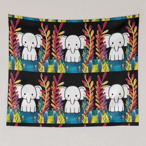 Item preview, Cute Elephant. Little elephant, colorful elephant, elephant drawing designed and sold by ElephantVibes.