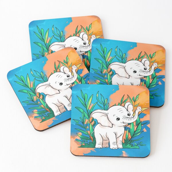 Item preview, Cute Elephant. Little elephant, colorful elephant, elephant drawing designed and sold by ElephantVibes.