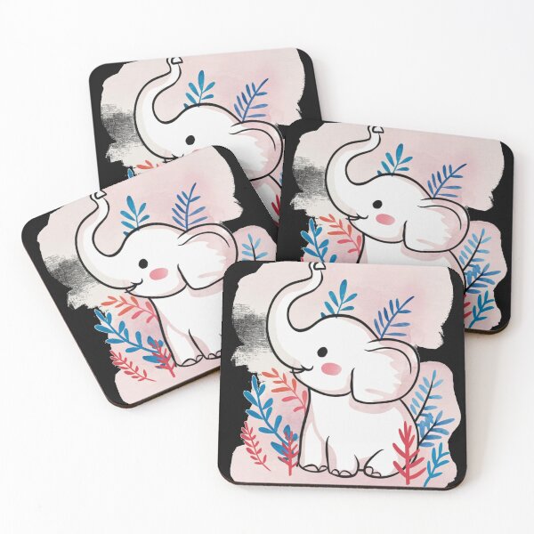 Item preview, Cute Elephant. Little elephant, colorful elephant, elephant drawing designed and sold by ElephantVibes.