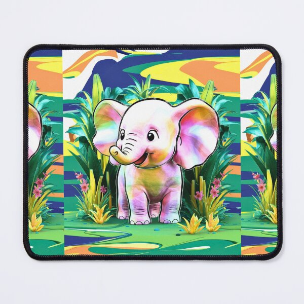 Item preview, Cute Elephant. Little elephant, colorful elephant, elephant drawing designed and sold by ElephantVibes.