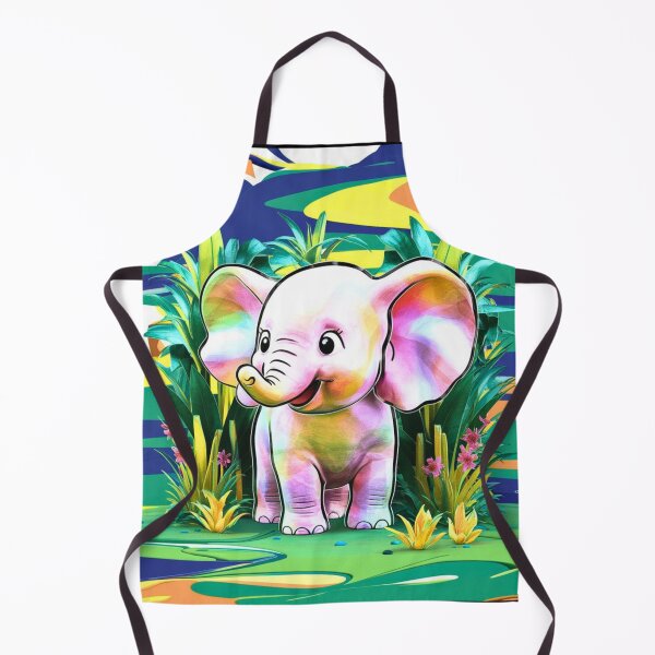 Item preview, Cute Elephant. Little elephant, colorful elephant, elephant drawing designed and sold by ElephantVibes.