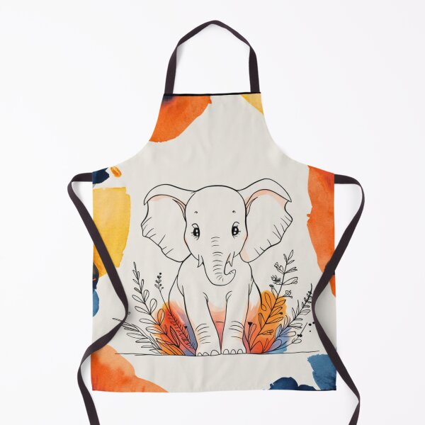 Item preview, Cute Elephant. Little elephant, colorful elephant, elephant drawing designed and sold by ElephantVibes.