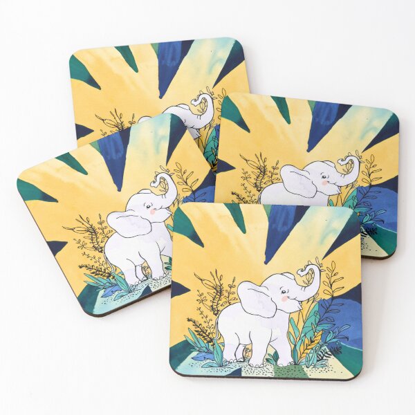 Item preview, Cute Elephant. Little elephant, colorful elephant, elephant drawing designed and sold by ElephantVibes.
