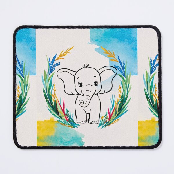 Item preview, Cute Elephant. Little elephant, colorful elephant, elephant drawing designed and sold by ElephantVibes.