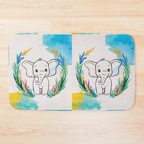 Item preview, Cute Elephant. Little elephant, colorful elephant, elephant drawing designed and sold by ElephantVibes.