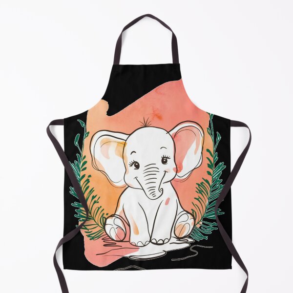 Item preview, Cute Elephant. Little elephant, colorful elephant, elephant drawing designed and sold by ElephantVibes.
