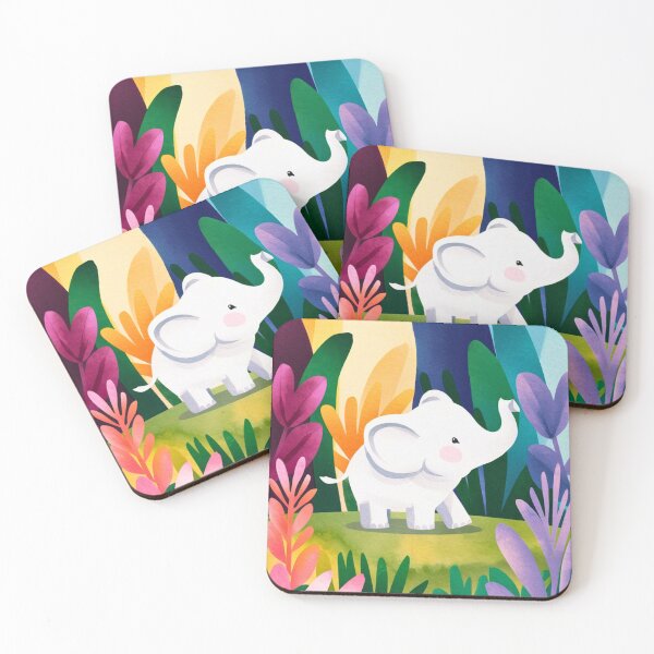 Item preview, Cute Elephant. Little elephant, colorful elephant, elephant drawing designed and sold by ElephantVibes.