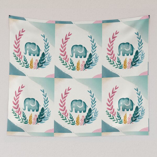 Item preview, Cute Elephant. Little elephant, colorful elephant, elephant drawing designed and sold by ElephantVibes.