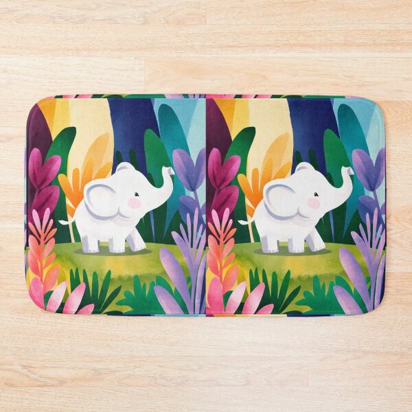 Item preview, Cute Elephant. Little elephant, colorful elephant, elephant drawing designed and sold by ElephantVibes.