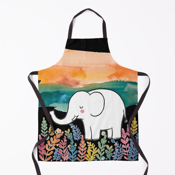Item preview, Cute Elephant. Little elephant, colorful elephant, elephant drawing designed and sold by ElephantVibes.