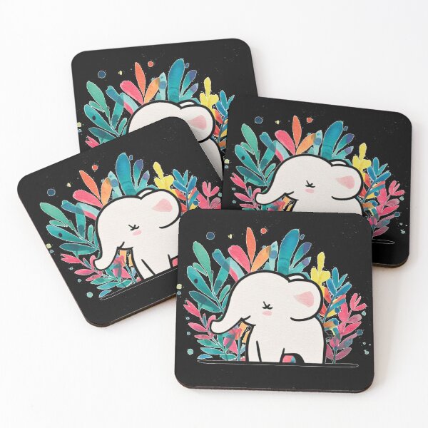 Item preview, Cute Elephant. Little elephant, colorful elephant, elephant drawing designed and sold by ElephantVibes.