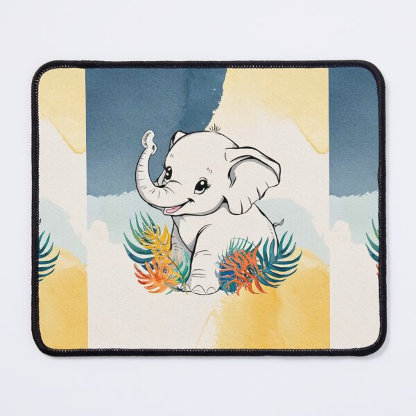 Item preview, Cute Elephant. Little elephant, colorful elephant, elephant drawing designed and sold by ElephantVibes.