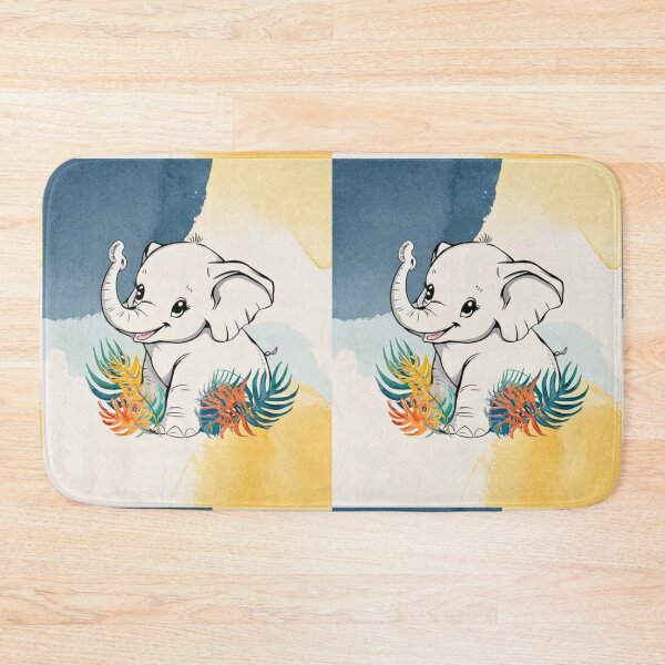 Item preview, Cute Elephant. Little elephant, colorful elephant, elephant drawing designed and sold by ElephantVibes.