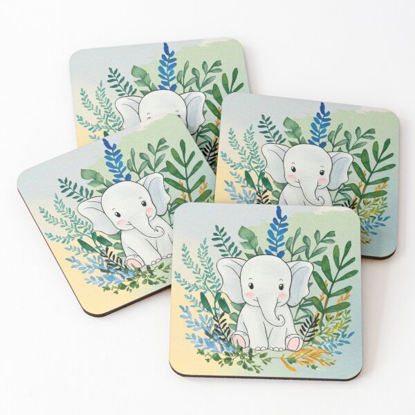 Item preview, Cute Elephant. Little elephant, colorful elephant, elephant drawing designed and sold by ElephantVibes.