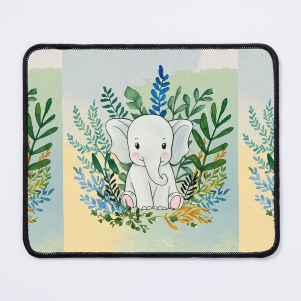 Item preview, Cute Elephant. Little elephant, colorful elephant, elephant drawing designed and sold by ElephantVibes.