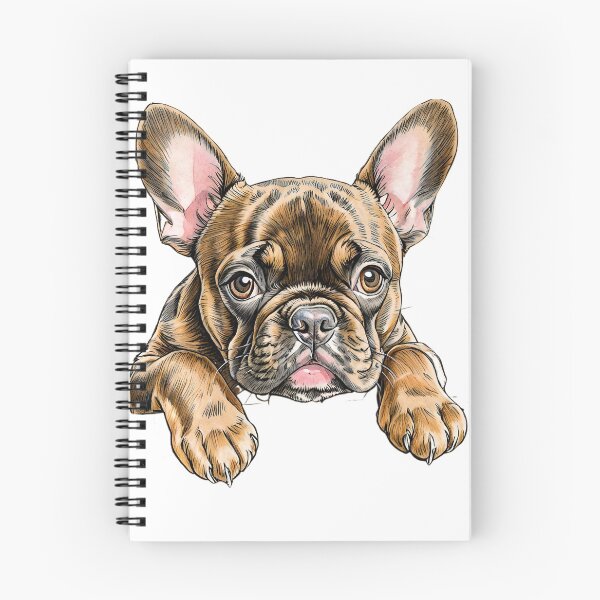 Item preview, Brown Frenchie peaking over the wall designed and sold by Hachiandco.