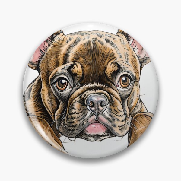 Item preview, Brown Frenchie peaking over the wall designed and sold by Hachiandco.