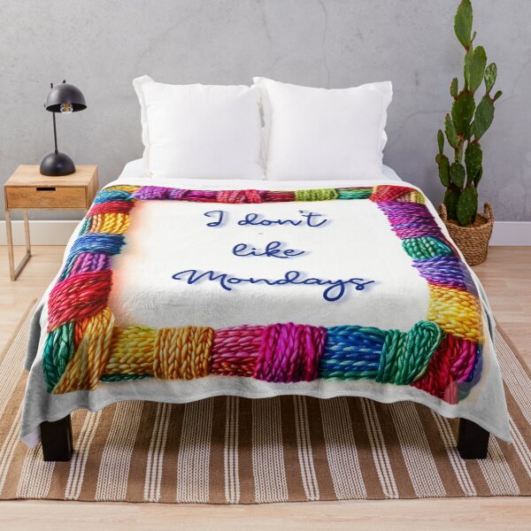 Item preview, I don't like Mondays, the colorful frame with the message designed and sold by silent-violin.