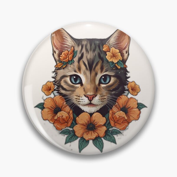 Item preview, Floral cat designed and sold by Claymore08.