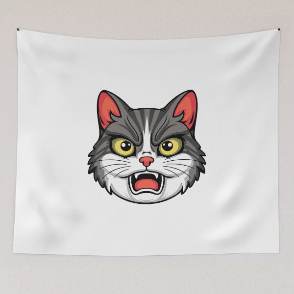 Item preview, Angry Cute Cat designed and sold by MaateoDesign.