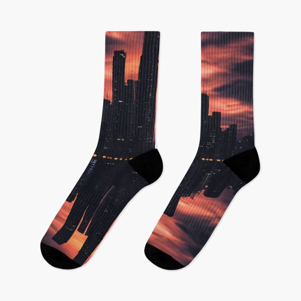 Item preview, Skyline Reflections: City at Dusk designed and sold by Exodoi.