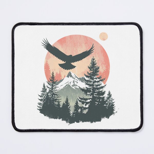 Item preview, Eagle and Mountains designed and sold by NicolasGlowArt.