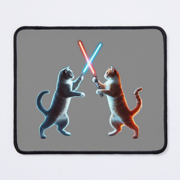 Item preview, Cats with lightsabers designed and sold by ElianNB.