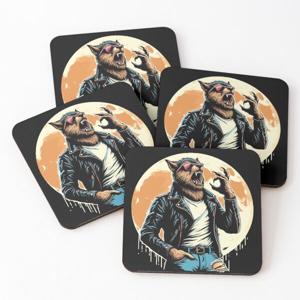 Item preview, Howling Rock N' Roll Wolf Werewolf designed and sold by Nerdlight.