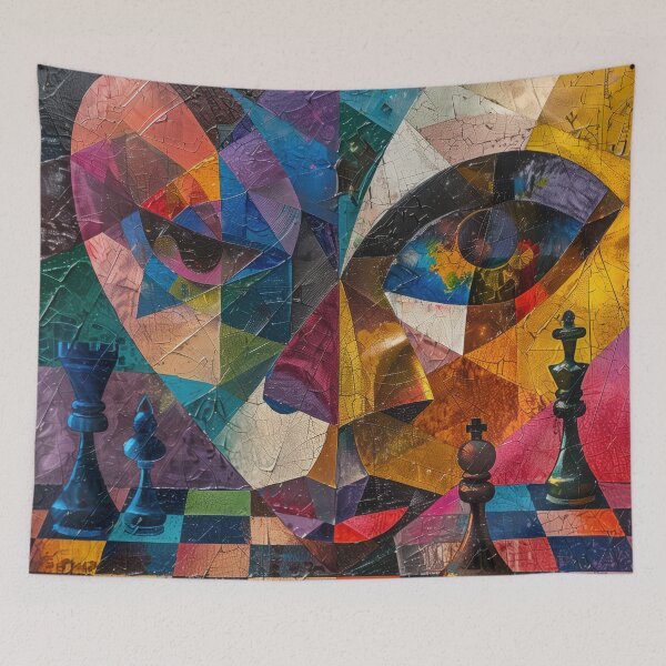 Item preview, Cubist Chess Duel designed and sold by palmyst.