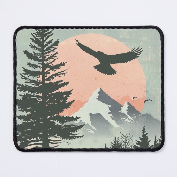 Item preview, Eagle In Mountains designed and sold by NicolasGlowArt.